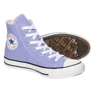 converse lavender high tops